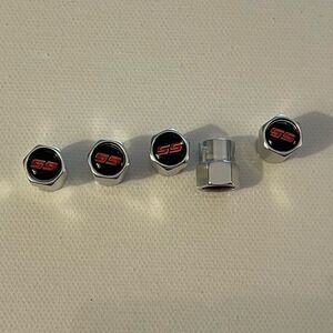 SS Super Sport Valve Stem Caps in Black Set of 5 NWT